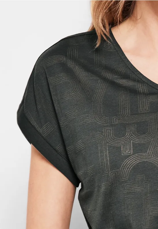Burnout T-shirt easy khaki