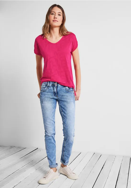 Burnout T-shirt fresh pink