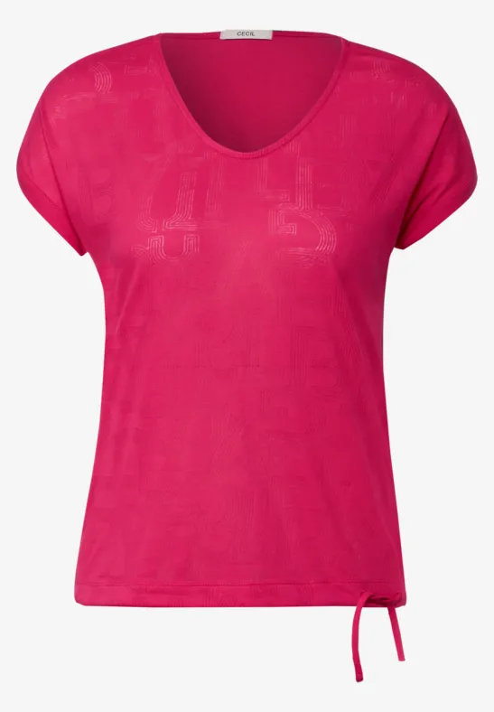 Burnout T-shirt fresh pink