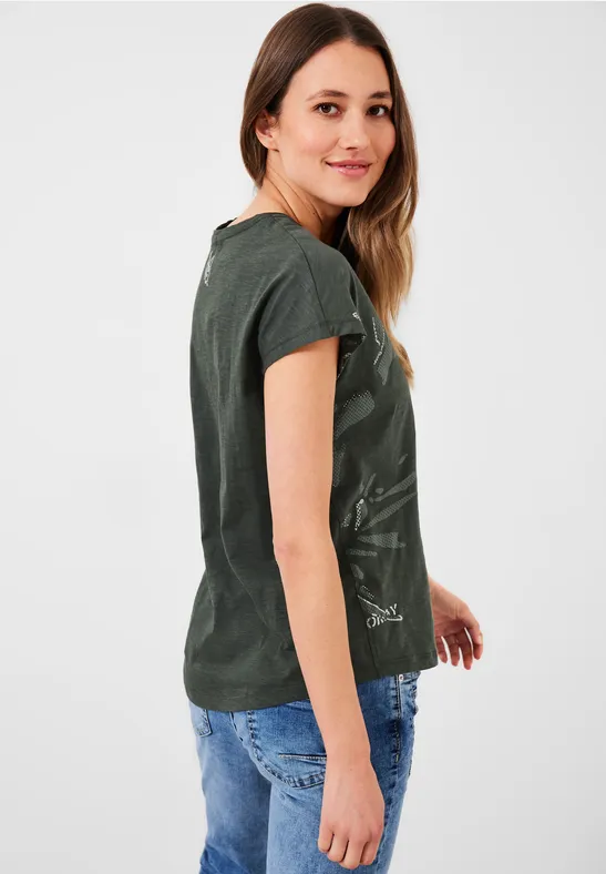 T-shirt in effectgaren easy khaki