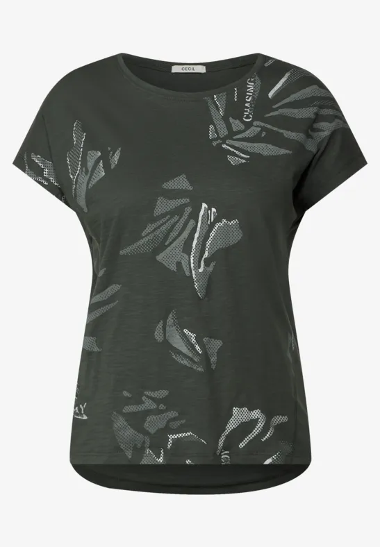 T-shirt in effectgaren easy khaki