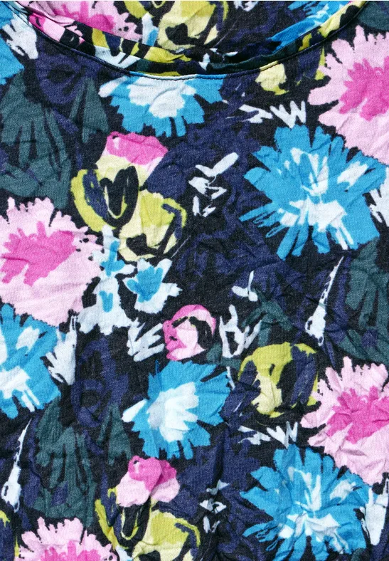 Shirt in Crash Optik deep blue