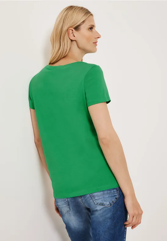 T-shirt met fotoprint fresh green