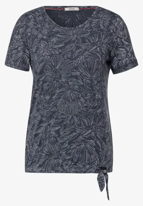 Burn Out T-Shirt deep blue