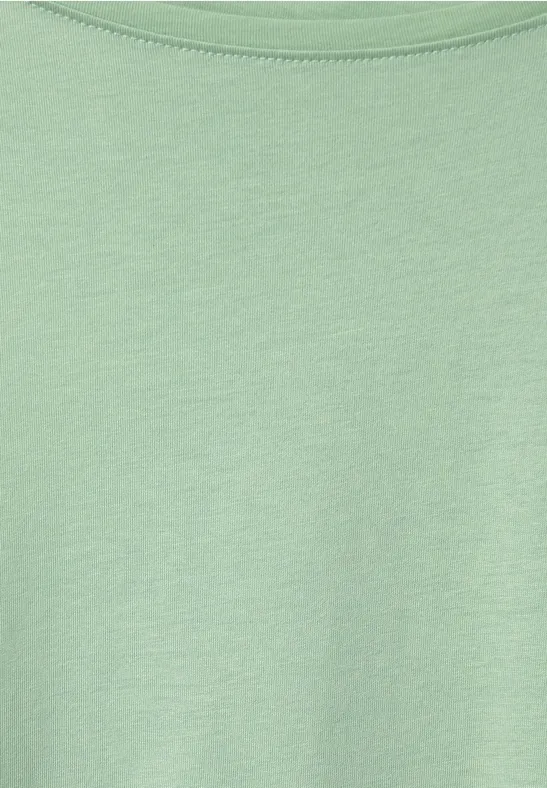 T-Shirt mit Raffdetails fresh salvia green
