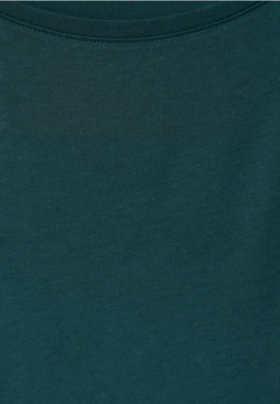 T-shirt avec détails froncés deep lake green