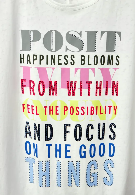 T-shirt burn-out burn out vanilla white