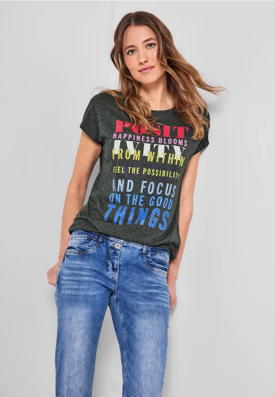 Burnout T-shirt burn out easy khaki