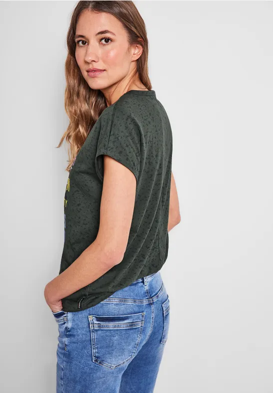 Burnout T-shirt burn out easy khaki
