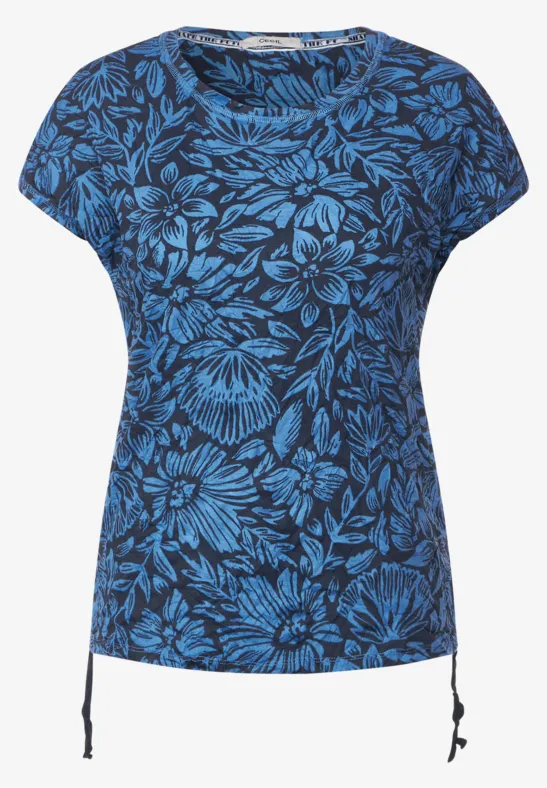 Shirt im Crinkle-Look deep blue