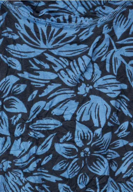 Shirt im Crinkle-Look deep blue