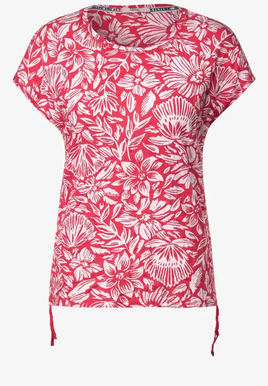 Shirt im Crinkle-Look strawberry red