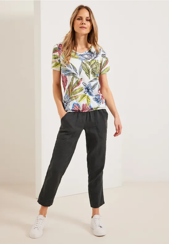 Burn Out T-Shirt burn out vanilla white