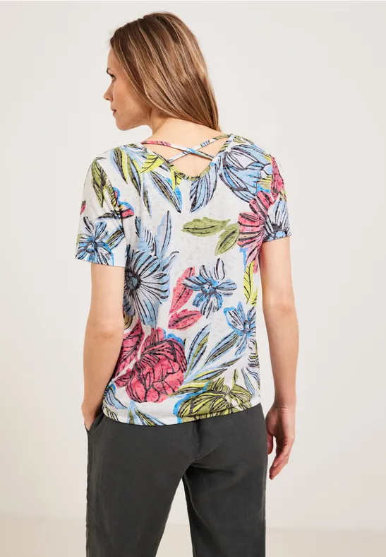 Burn Out T-Shirt burn out vanilla white