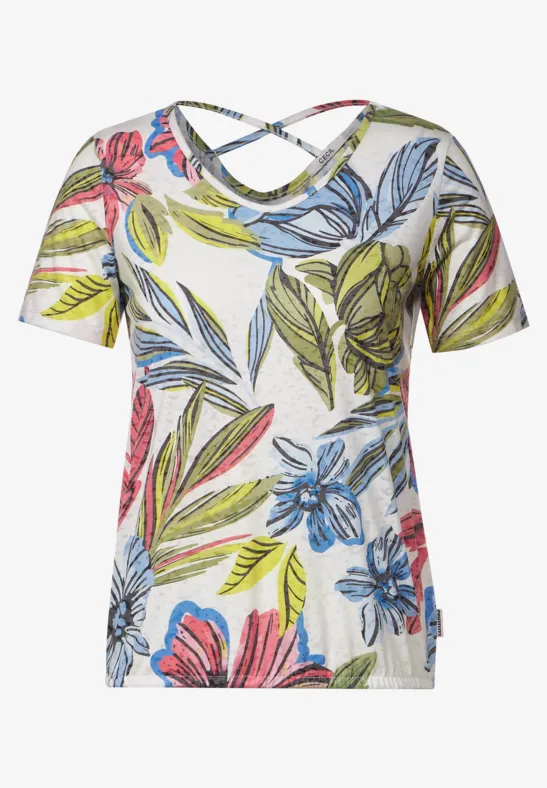 Burn Out T-Shirt burn out vanilla white