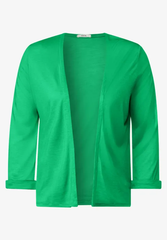 Shirtjacket in Unifarbe fresh green