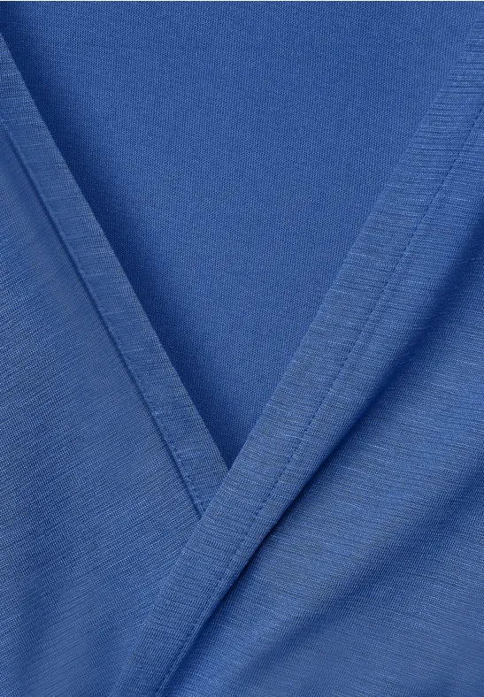 Shirtjacket in Unifarbe blue sea