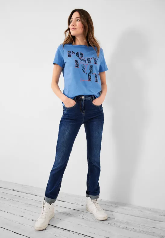 T-shirt met fotoprint marina blue