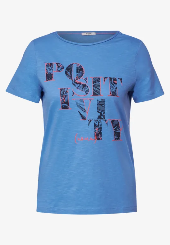 T-shirt met fotoprint marina blue