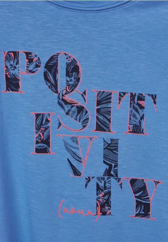 T-shirt met fotoprint marina blue