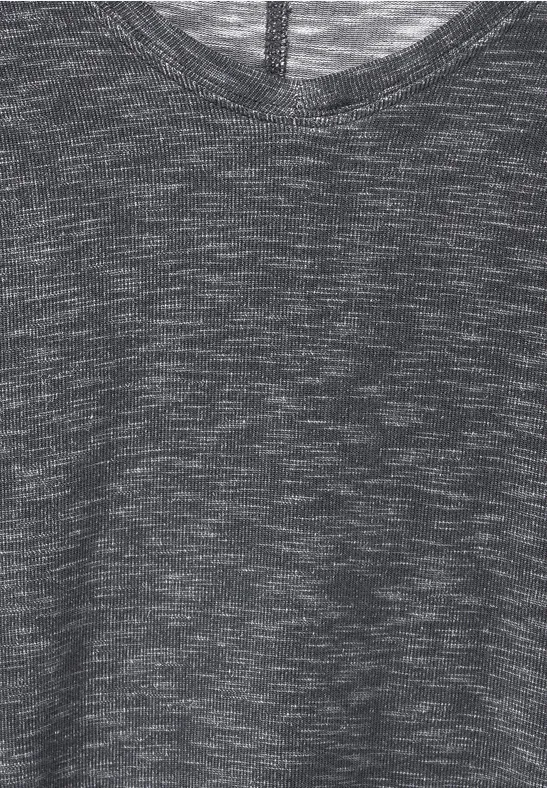 T-shirt in gemengde look easy khaki melange