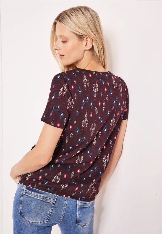 Artikel_AOP Tunic wineberry red