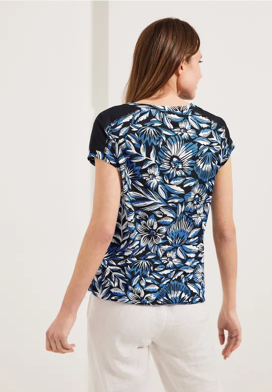 Burn Out T-Shirt deep blue