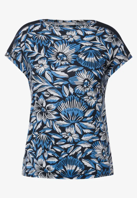 Burn Out T-Shirt deep blue