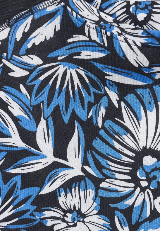 Burn Out T-Shirt deep blue