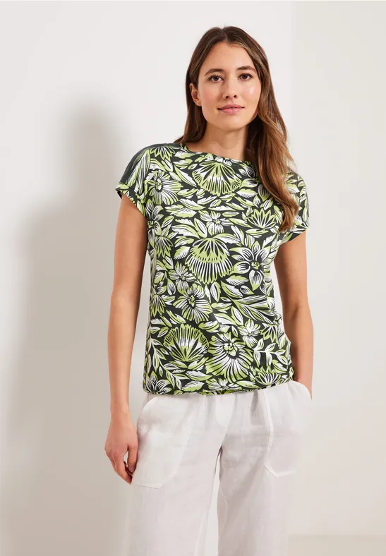 Burnout T-shirt easy khaki