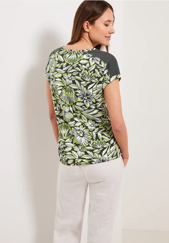 Burnout T-shirt easy khaki