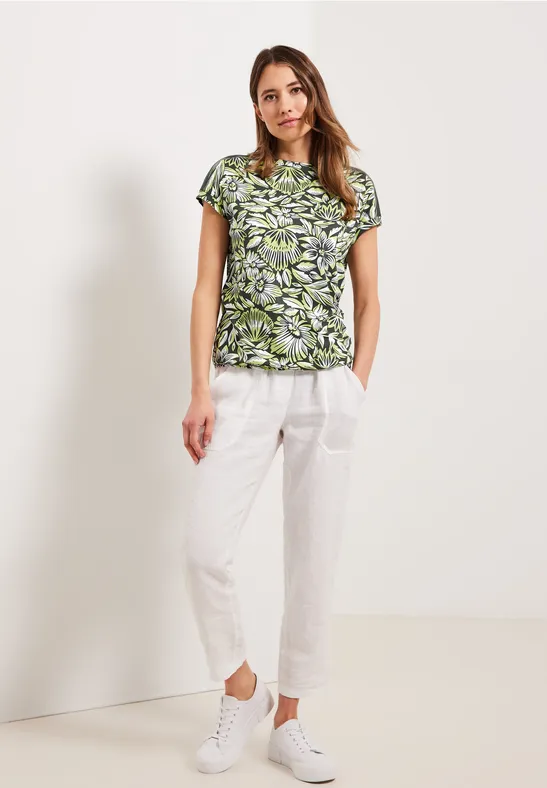 Burnout T-shirt easy khaki
