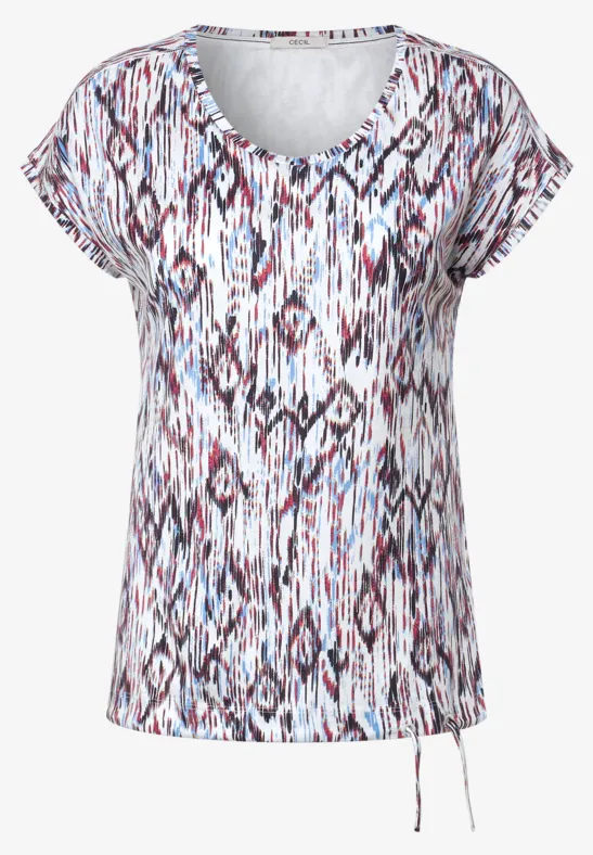 Print T-Shirt vanilla white