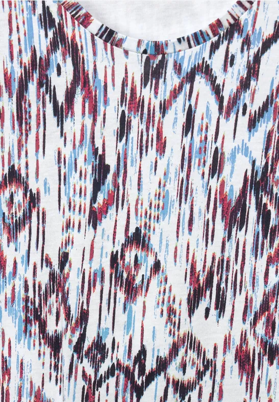 Print T-Shirt vanilla white