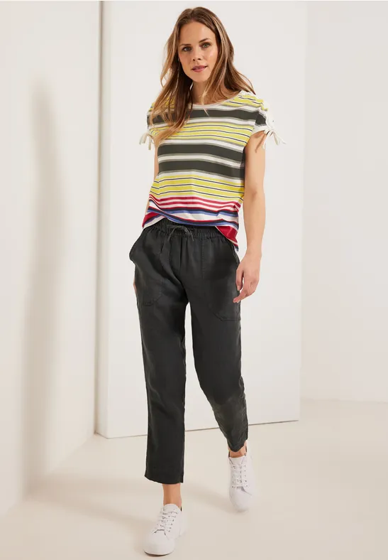 Shirt met multicolour strepen vanilla white