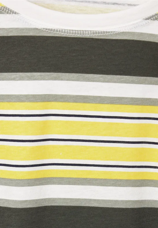Shirt met multicolour strepen vanilla white