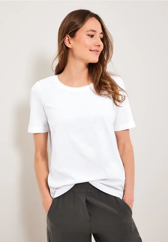 Basic effen T-shirt White