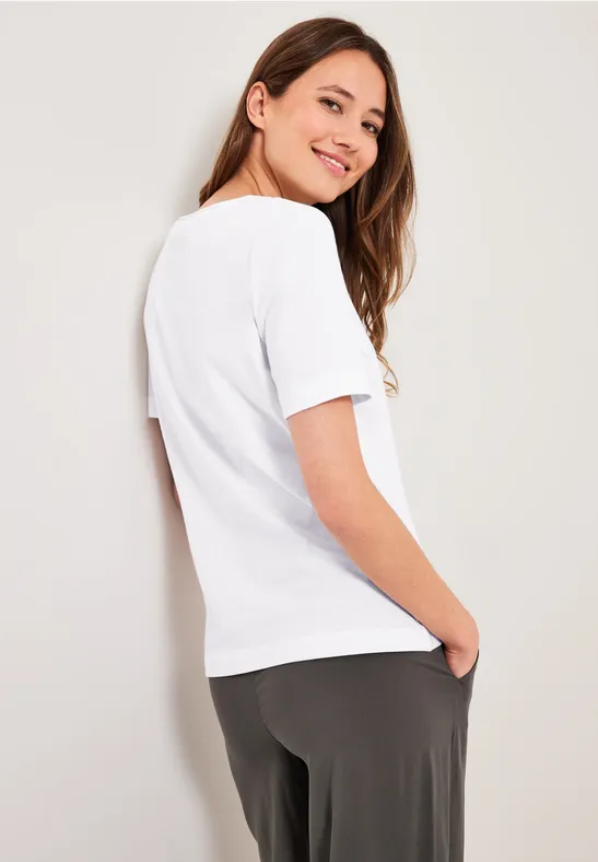 Basic effen T-shirt White