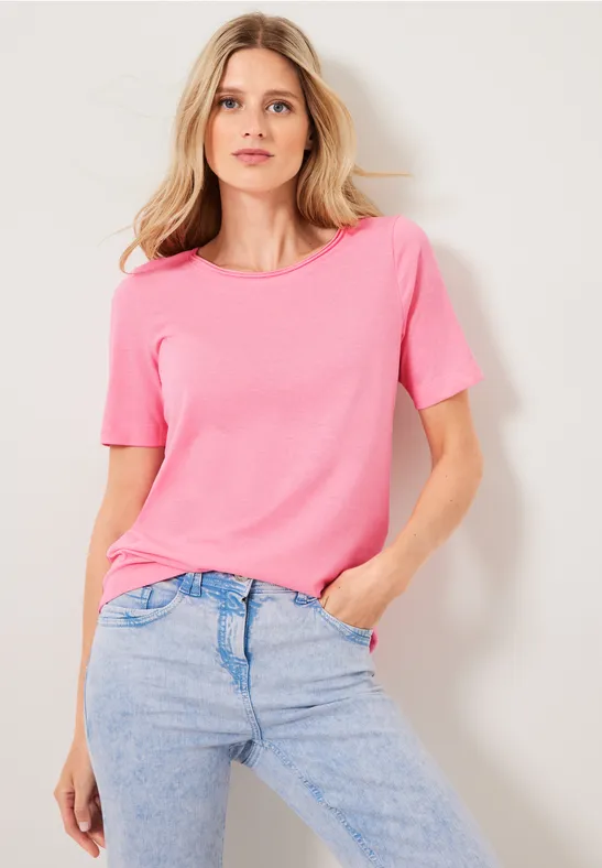 Basic Uni T-Shirt soft neon pink