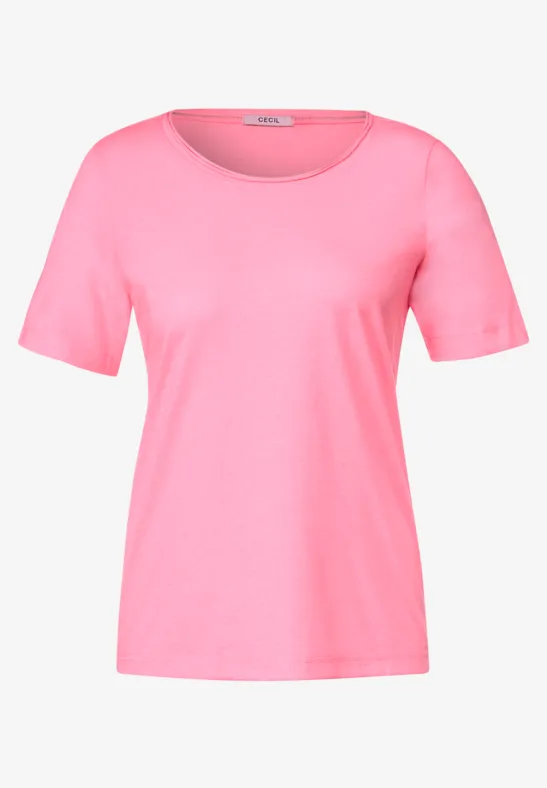 Basic Uni T-Shirt soft neon pink