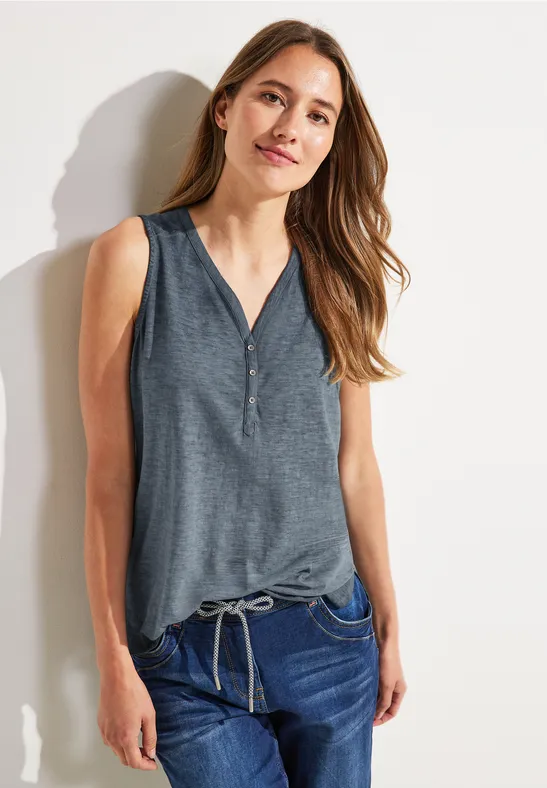 Débardeur femmes de couleur unie deep blue