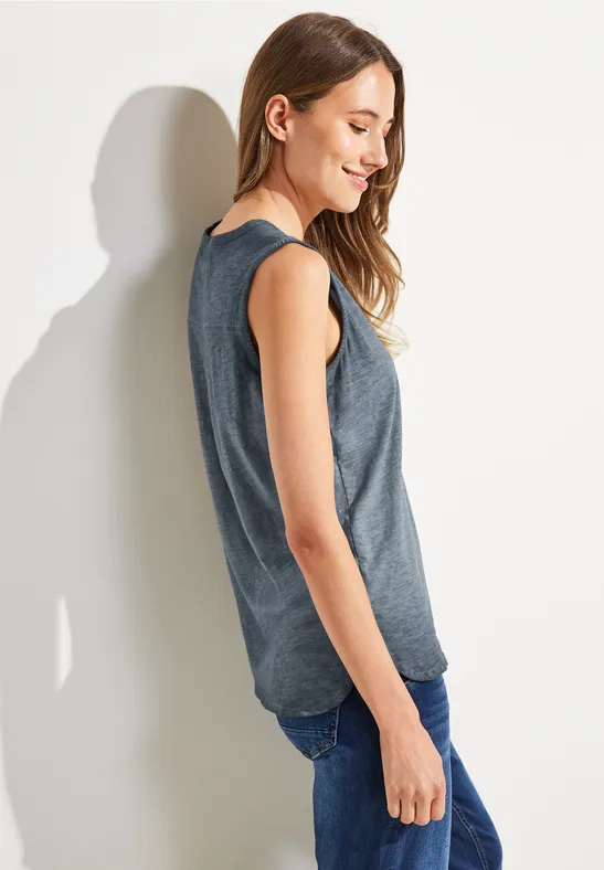 Débardeur femmes de couleur unie deep blue