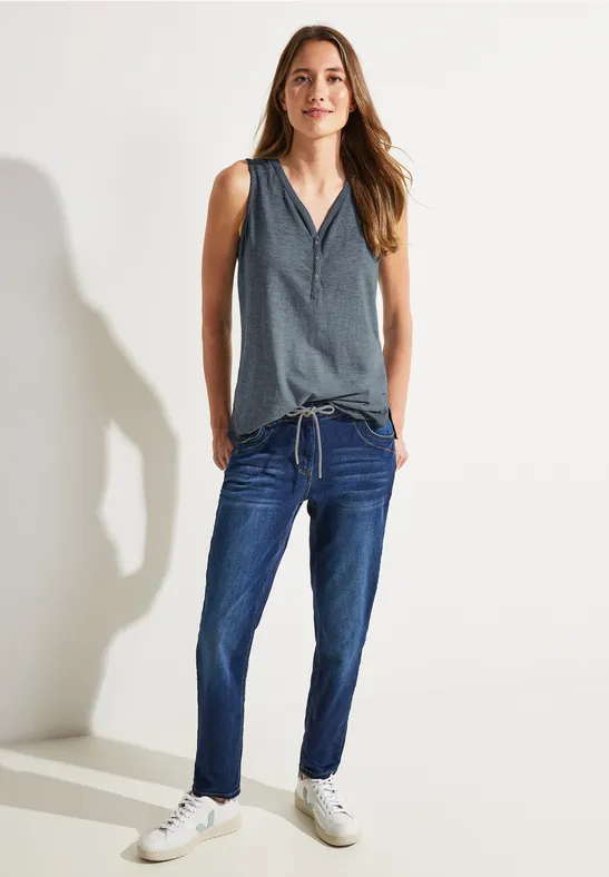 Débardeur femmes de couleur unie deep blue