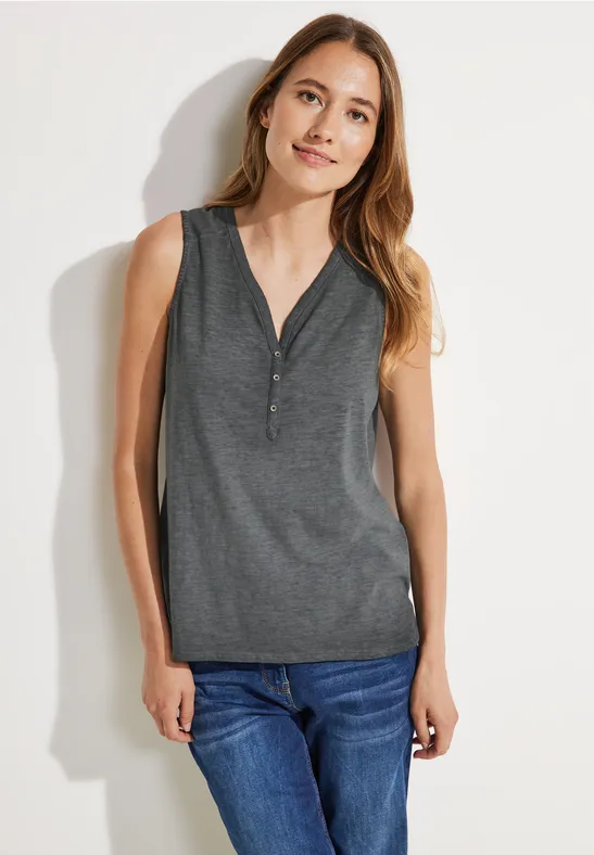 Débardeur femmes de couleur unie carbon grey