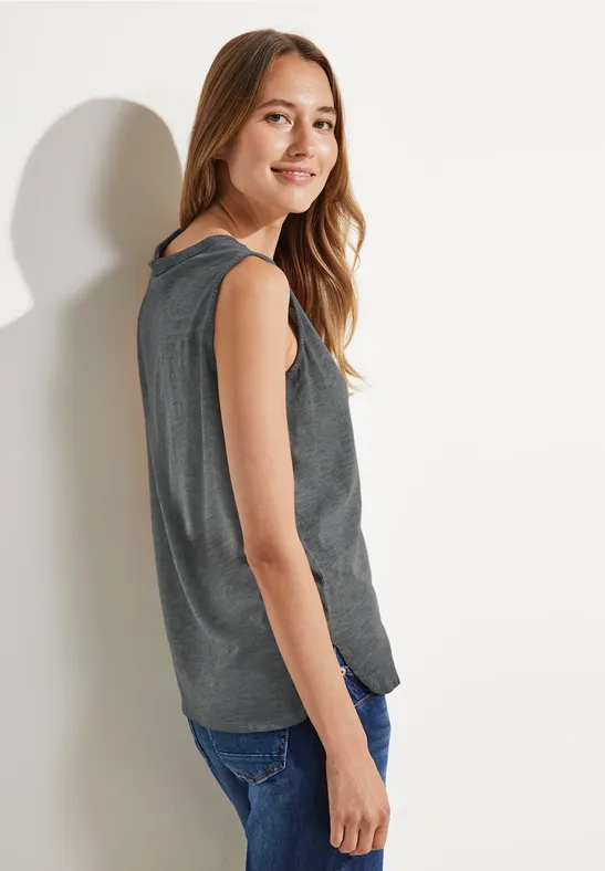 Débardeur femmes de couleur unie carbon grey