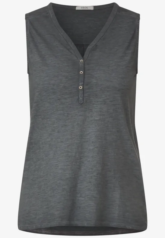 Débardeur femmes de couleur unie carbon grey