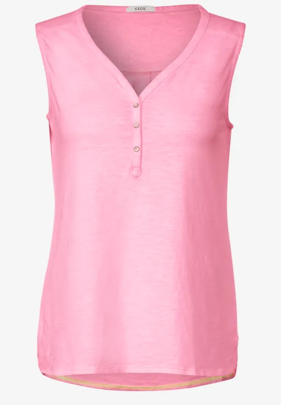 Débardeur femmes de couleur unie soft neon pink