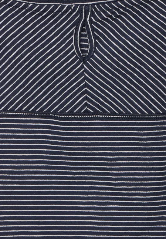 Débardeur rayé à col en V deep blue