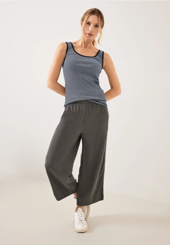 Top met gestreept patroon deep blue