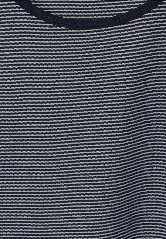 Top met gestreept patroon deep blue